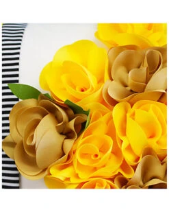 Outdoor Striped Floral Roses Decorative Pillow -Throw Pillows Discount 3030058188 RLLD 3