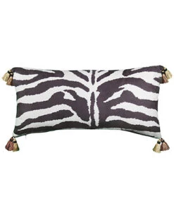 Faux Suede Animal Print Reversible Decorative Pillow
