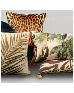 Faux Suede Animal Print Reversible Decorative Pillow -Throw Pillows Discount 3030185343 RLLD 4