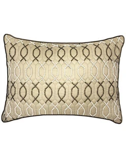 Celebrations Lattice Beaded Decorative Pillow