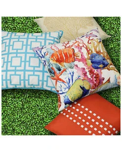 Sealife Beaded & Embroidered Indoor/Outdoor Pillow -Throw Pillows Discount 3030572626 RLLD 3