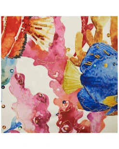 Sealife Beaded & Embroidered Indoor/Outdoor Pillow -Throw Pillows Discount 3030572626 RLLD 4