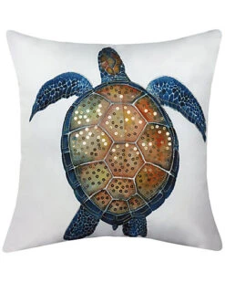 Printed Turtle Outdoor Pillow