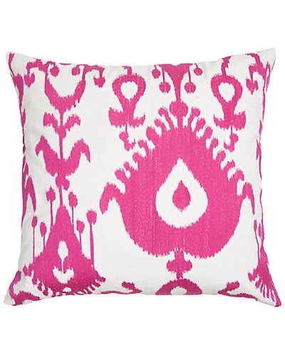 Oversized Ikat Embroidered Pillow 3 Oversized Ikat Embroidered Pillow