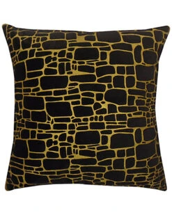 Precious Metals Collection Printed Faux Fur Pillow