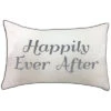 Celebrations Embroidered "Happily Ever After" Decorative Pillow -Throw Pillows Discount 3030591070 RLLD 1