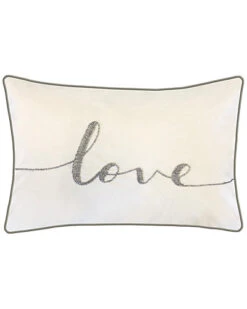 Beaded Love Decorative Pillow