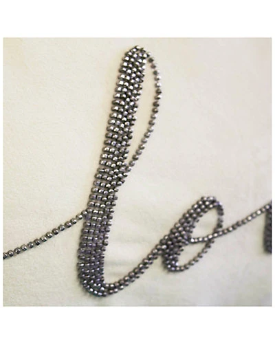 Beaded Love Decorative Pillow 6 Beaded Love Decorative Pillow - Image 4