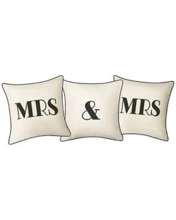 Celebrations Embroidered "&" Decorative Pillow -Throw Pillows Discount 3030591077 RLLD 3
