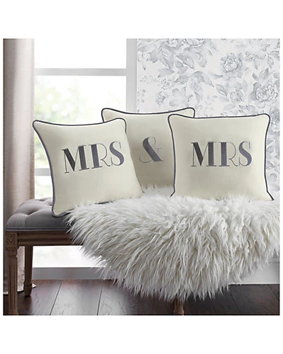 Celebrations Embroidered Mrs Decorative Pillow 5 Celebrations Embroidered Mrs Decorative Pillow - Image 3