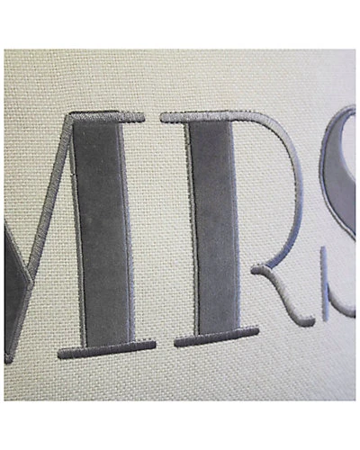 Celebrations Embroidered Mrs Decorative Pillow 6 Celebrations Embroidered Mrs Decorative Pillow - Image 4