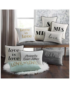 Celebrations Embroidered Mrs Decorative Pillow 11 Celebrations Embroidered Mrs Decorative Pillow -Throw Pillows Discount 3030591080 RLLD 5