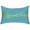 Celebrations "Always And Forever" Metallic Velvet Pillow -Throw Pillows Discount 3030591081 RLLD 1