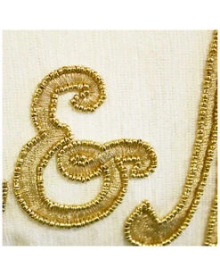 Celebrations Floral Beaded "Mr & Mrs" Decorative Pillow -Throw Pillows Discount 3030591086 RLLD 4