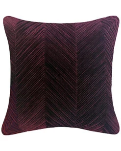 @Home Chevron Velvet Decorative Pillow