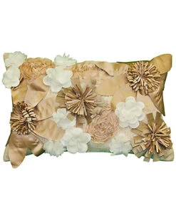 Dramatic Floral Decorative Pillow