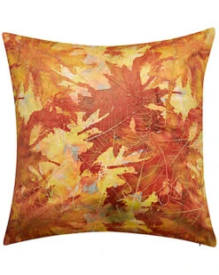 Printed Leaf Decorative Throw Pillow