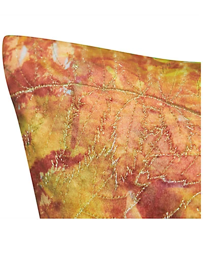 Printed Leaf Decorative Throw Pillow 5 Printed Leaf Decorative Throw Pillow - Image 3