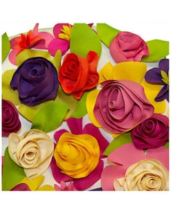 Dimensional Spring Floral Round Decorative Pillow -Throw Pillows Discount 3030591146 RLLD 4