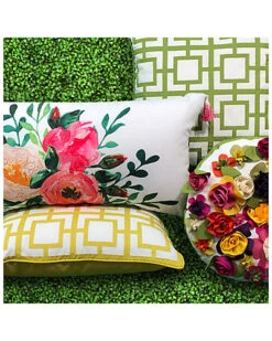 Dimensional Spring Floral Round Decorative Pillow -Throw Pillows Discount 3030591146 RLLD 5