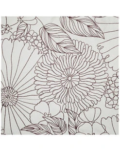 Fine Line Embroidered Floral Indoor/Outdoor Decorative Pillow -Throw Pillows Discount 3030591148 RLLD 4