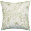 Fine Line Embroidered Floral Indoor & Outdoor Decorative Pillow -Throw Pillows Discount 3030591149 RLLD 1