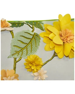 Dimensional Indoor/Outdoor Delightful Dahlia Lumbar Pillow -Throw Pillows Discount 3030591151 RLLD 3