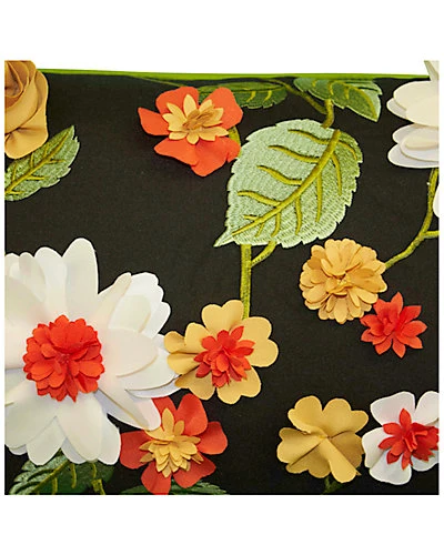 Indoor/Outdoor Dimensional Delightful Dahlia Lumbar Pillow 5 Indoor/Outdoor Dimensional Delightful Dahlia Lumbar Pillow - Image 3