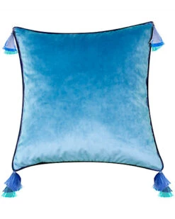 Velvet Reversible Tassel Decorative Pillow