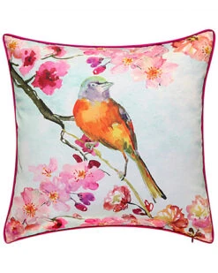 Reversible Birds Indoor/Outdoor Decorative Pillow
