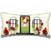 Dimensional Flowers Home Indoor/Outdoor Decorative Pillow -Throw Pillows Discount 3030591166 RLLD 1