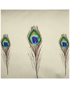 Reversible Ribbon Peacock Decorative Lumbar Decorative Pillow -Throw Pillows Discount 3030591169 RLLD 3