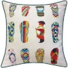 Flip Flops Indoor & Outdoor Decorative Pillow -Throw Pillows Discount 3030591239 RLLD 1