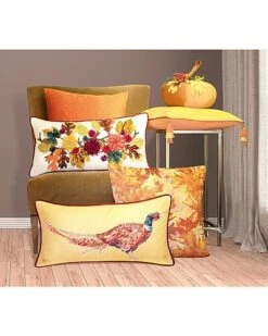 Velvet Harvest Pumpkin Pillow -Throw Pillows Discount 3030723400 RLLD 3