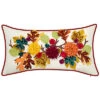 Arvest Dimensional Leaves Lumbar Decorative Pillow