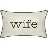 Celebrations Wife Embroidered Decorative Pillow -Throw Pillows Discount 3030723413 RLLD 1