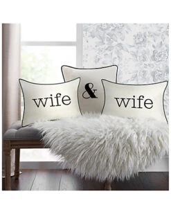 Celebrations Wife Embroidered Decorative Pillow -Throw Pillows Discount 3030723413 RLLD 3