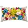 Floral Bouquet Dimensional Indoor/Outdoor Lumbar Decorative Pillow -Throw Pillows Discount 3030966163 RLLD 1