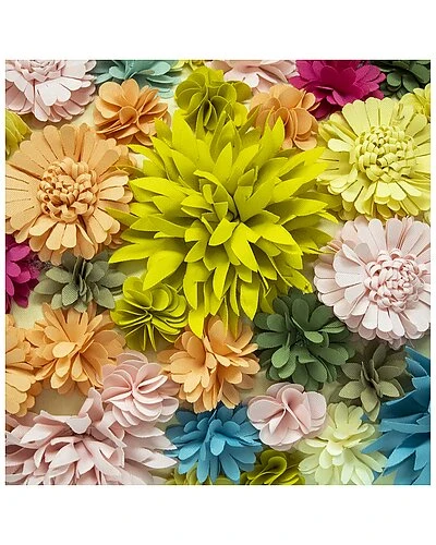 Floral Bouquet Dimensional Indoor/Outdoor Lumbar Decorative Pillow 5 Floral Bouquet Dimensional Indoor/Outdoor Lumbar Decorative Pillow - Image 3