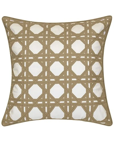 Indoor/Outdoor Rattan Geometric Decorative Pillow 3 Indoor/Outdoor Rattan Geometric Decorative Pillow