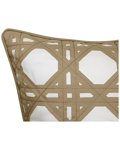 Indoor/Outdoor Rattan Geometric Decorative Pillow 5 Indoor/Outdoor Rattan Geometric Decorative Pillow - Image 3