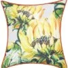 Indoor/Outdoor Sunflower Watercolor Reversible Decorative Pillow -Throw Pillows Discount 3030966189 RLLD 1