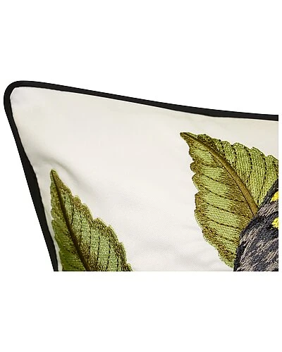 Indoor/Outdoor Embroidered Birds Decorative Pillow 5 Indoor/Outdoor Embroidered Birds Decorative Pillow - Image 3