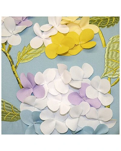 Indoor/Outdoor Dimensional Hydrangea Lumbar Decorative Pillow 5 Indoor/Outdoor Dimensional Hydrangea Lumbar Decorative Pillow - Image 3