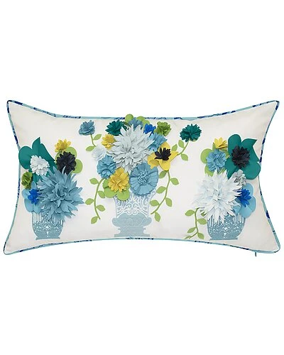 Indoor/Outdoor Embroidered Lumbar Decorative Pillow 3 Indoor/Outdoor Embroidered Lumbar Decorative Pillow