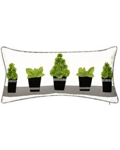 Indoor/Outdoor Modern Dimensional Topiary Decorative Pillow