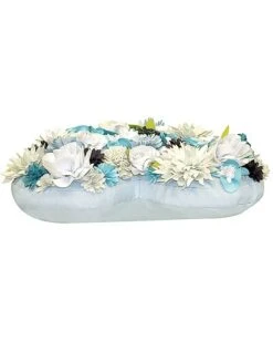 Indoor/Outdoor Floral Heart Shaped Dimensional Decorative Pillow -Throw Pillows Discount 3030966199 RLLD 3