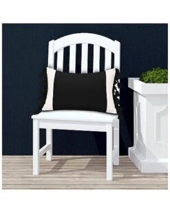 Indoor & Outdoor Colorblock Tassel Fringe Lumbar Decorative Pillow -Throw Pillows Discount 3030966202 RLLD 3