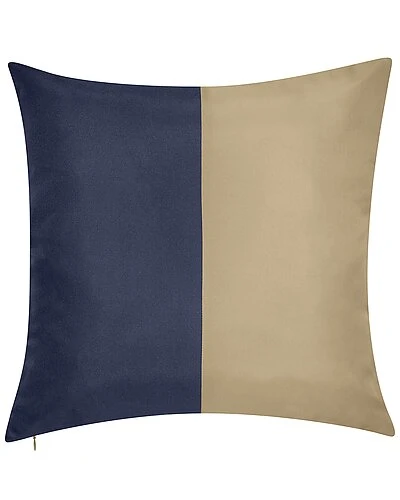 Indoor/Outdoor Colorblock Raffia Reversible Decorative Pillow 4 Indoor/Outdoor Colorblock Raffia Reversible Decorative Pillow - Image 2