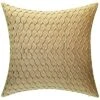 Fishnet Ruched Velvet Decorative Pillow
